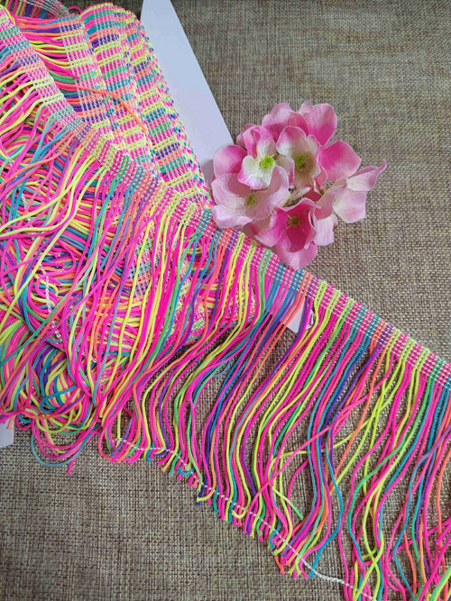 Třásně šíře 14 cm neon