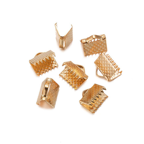 Koncovky krimpovací 6/10/13mm zlato KC gold, 10ks
