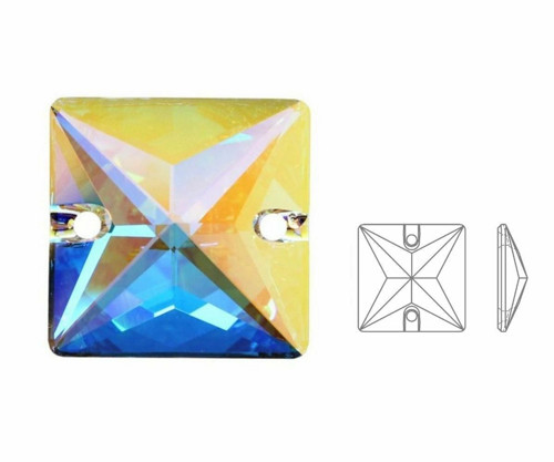 10ks Izabaro Crystal Crystal Ab 001ab Square šít