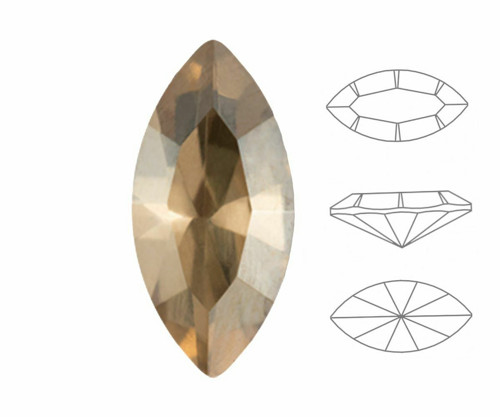 6 ks Izabaro Crystal Golden Shadow 001gsha