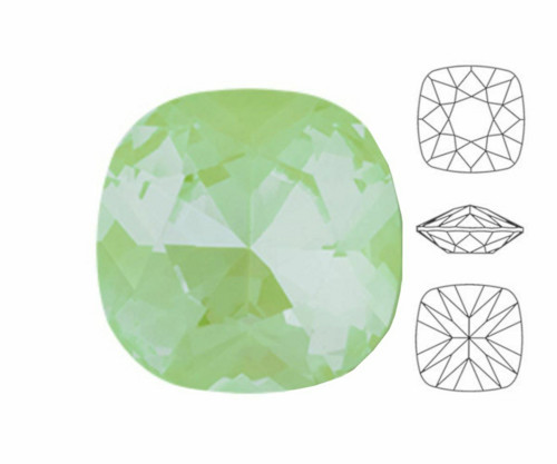 6ks Izabaro Crystal Electric Green Pastel 135pas