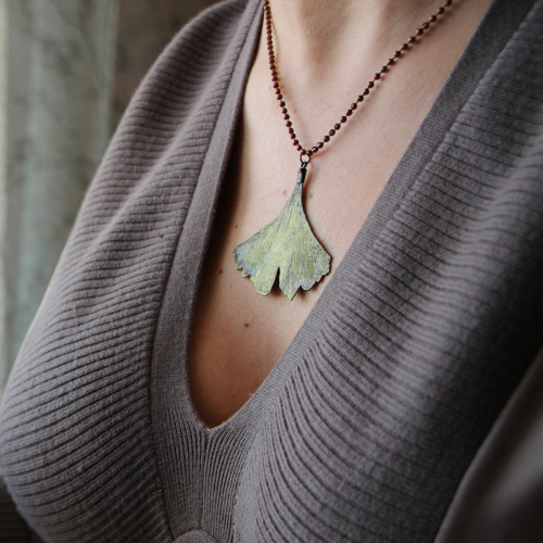 Pokovený list Ginkgo — foto 1