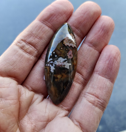 Crazy Achát, ID 2466, 48x18 mm