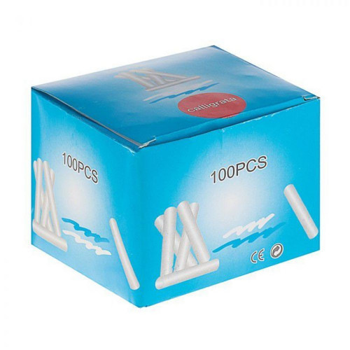 Bílá školní křída, kulatá, v kartonové krabičce,