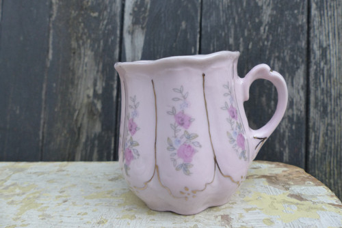 Čas květů..hrnek, růžový porcelán