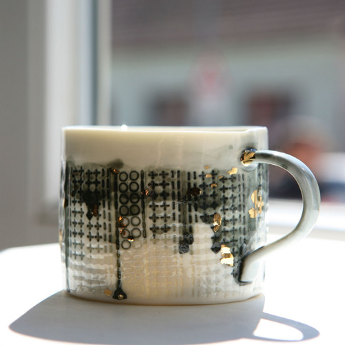 URBAN GOLD hrnek 200ml porcelán, zlato