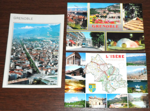 3x čistá POHLEDNICE • Grenoble Francie