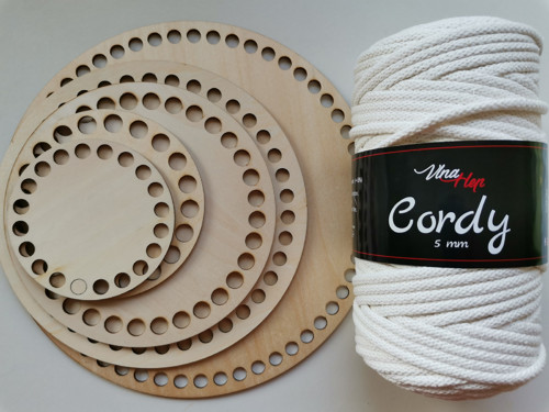 Šnůrka Cordy, béžová a šablonky