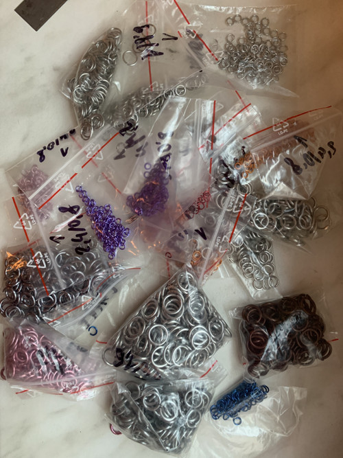 Chainmaille kroužky mix