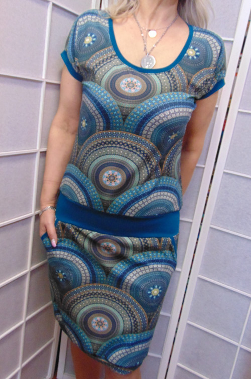 Šaty Zelená Mandala