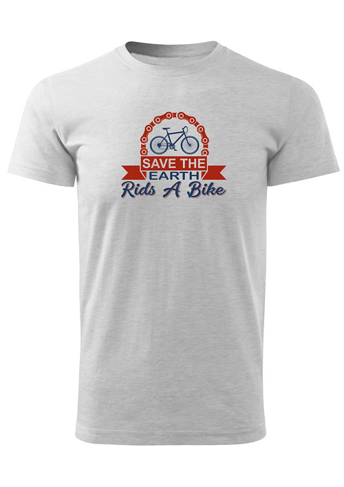 Pánské tričko "Save the Earth, ride a bike"