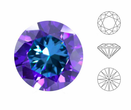 5ks Izabaro Crystal Bermuda Blue 001bb Round