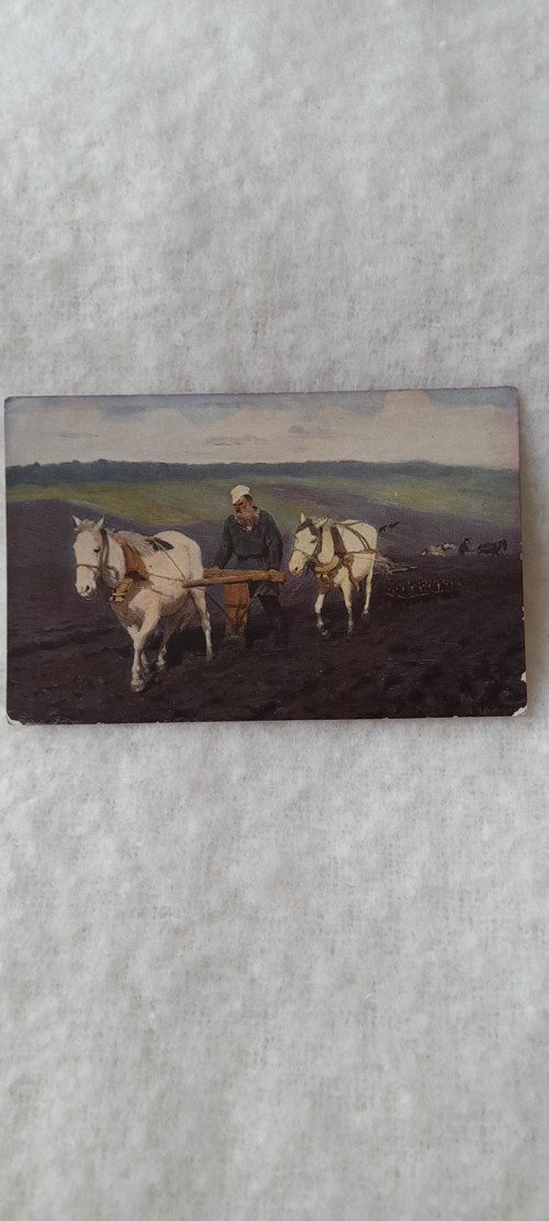 Hrabě Lev Tolstoj na polích - E. E. Repin
