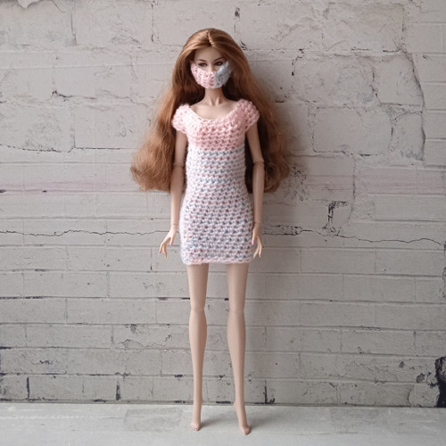 Oblečky pro Barbie, FR, Integrity - šaty, rouška — foto 1