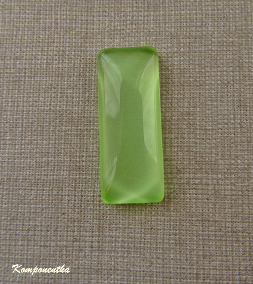 Kabošon obdélníkového tvaru 10x25mm 1kus