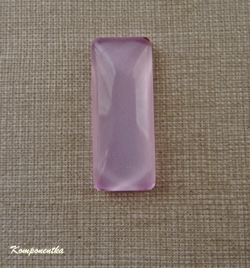 Kabošon obdélníkového tvaru 10x25mm 1kus