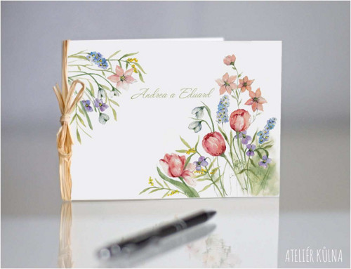 Svatební oznámení *S tulipány* (No.270)