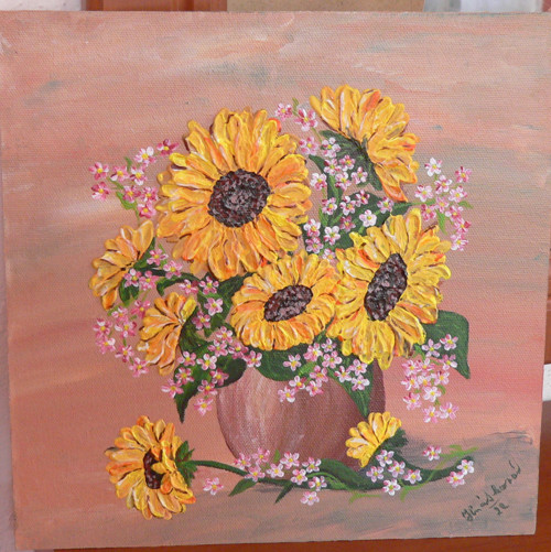 Slunečnice 25 x 25 cm