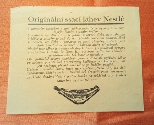 Nestlé reklamní tiskopis