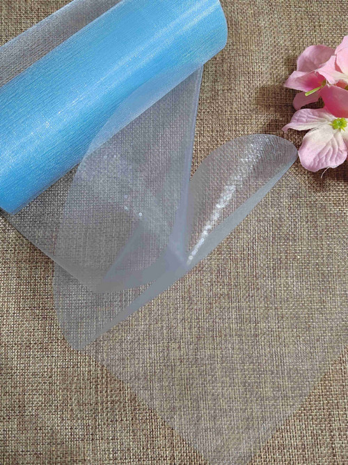 Organza / stuha šíře 14,5 cm modrá světlá