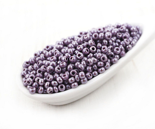 20g Opaque Amethyst Purple Luster Kulaté české