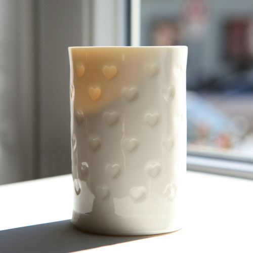 Srdcový prosvítavý porcelán — foto 1