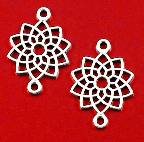Stříbrný přívěsek - symbol sedmé čakry, 2 kusy