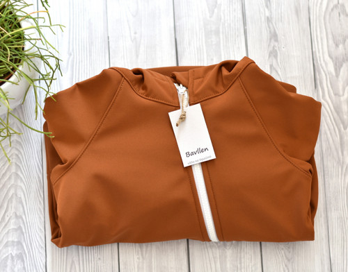 Softshell bunda - karamel 86/92 SKLADEM