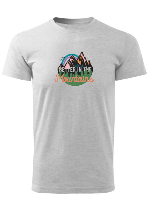 Pánské tričko "Life is better in the mountains" — foto 1
