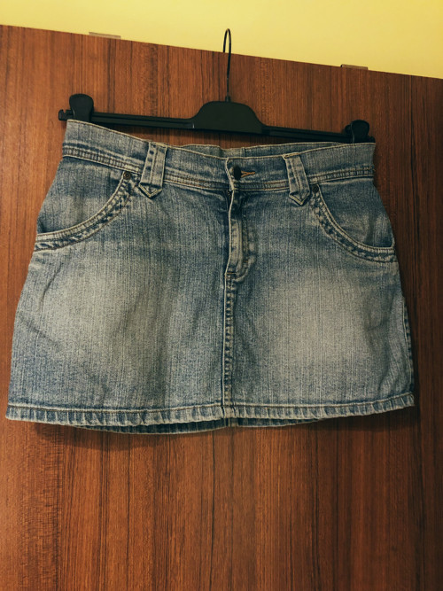 Mini jeans sukně