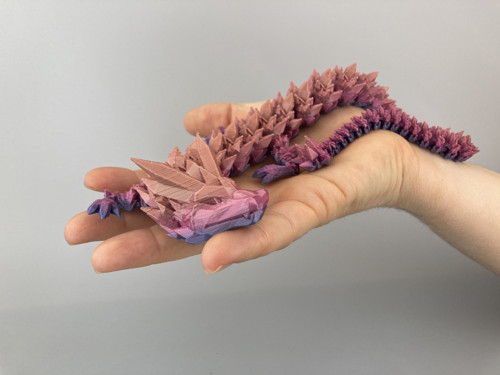 Krystalový drak - 40cm, 3D tisk — foto 1