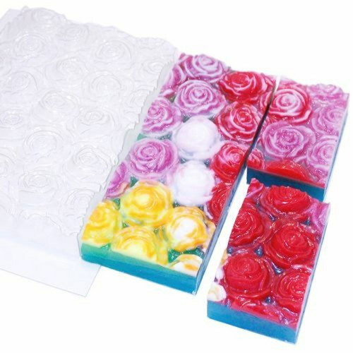 1pc růžové květy Mix Plastic Soap Making Mold