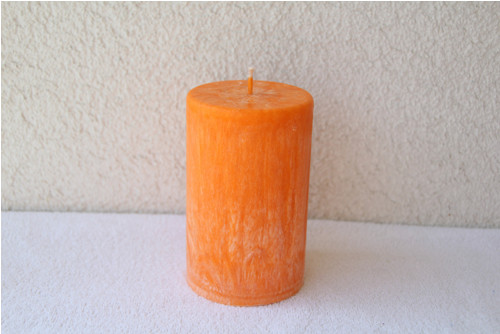 Svíčka válec II. oranžový
