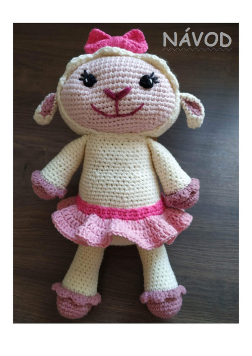 Návod na háčkovanou ovečku Vlnku (Lambie)