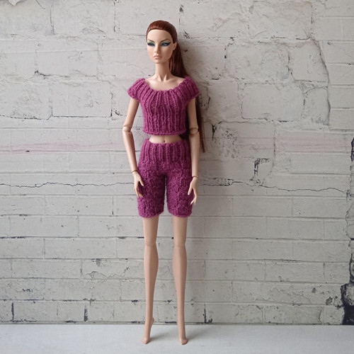 Oblečky pro Barbie, FR, Integrity - triko, kraťasy — foto 1