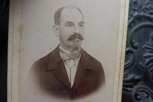S bradkou ...stará kabinetní fotografie