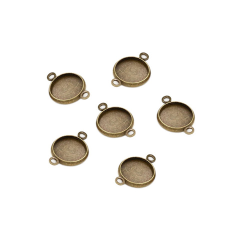 Lůžko dvě očka bronz 12mm, 2/10ks