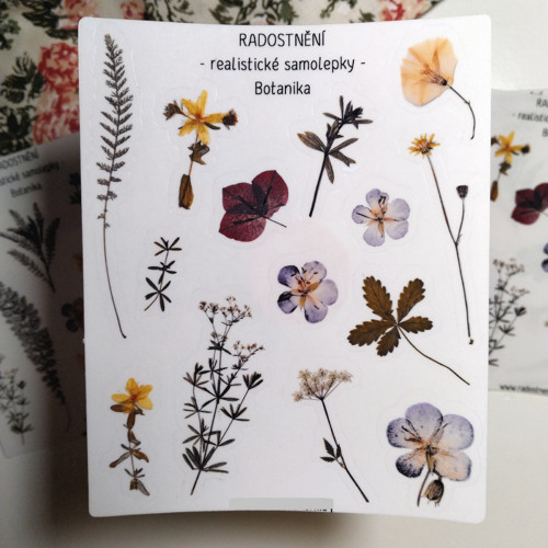 Realistické samolepky - Botanika II — foto 1