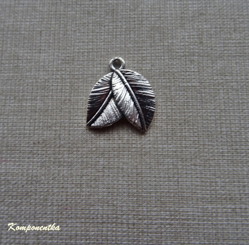 Přívěšek list 15x14mm 1kus — foto 1