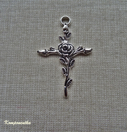 Přívěšek kříž 35x23mm 1kus
