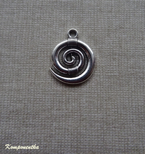 Kovový přívěsek spirála 19x15mm 1kus