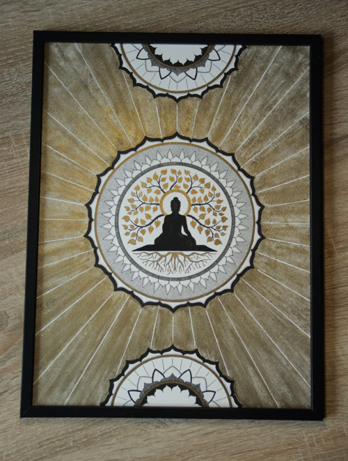 Zlatá harmonie (Malovaný obraz 30x40 cm)