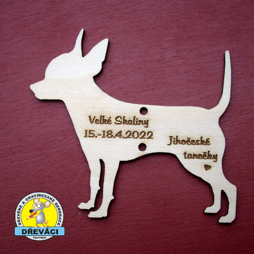 Jednoduchá dřevěná MEDAILE "Jihočeské tanečky..."