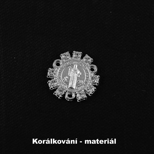 Madonka-Spojka na růženec s kamínky