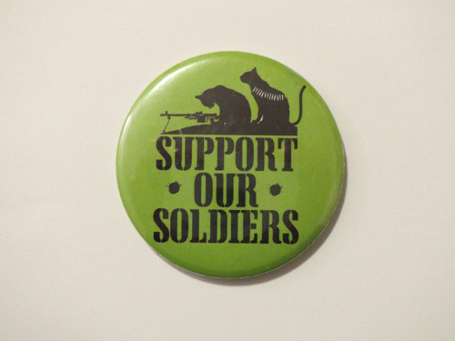 Zrcátko – Support our soldiers – zelené