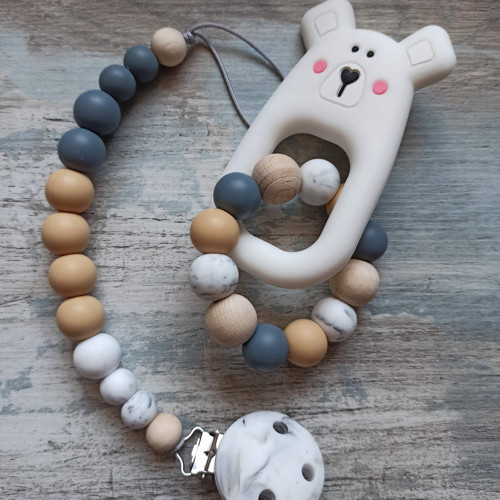 Set bílý medvěd s přírodní