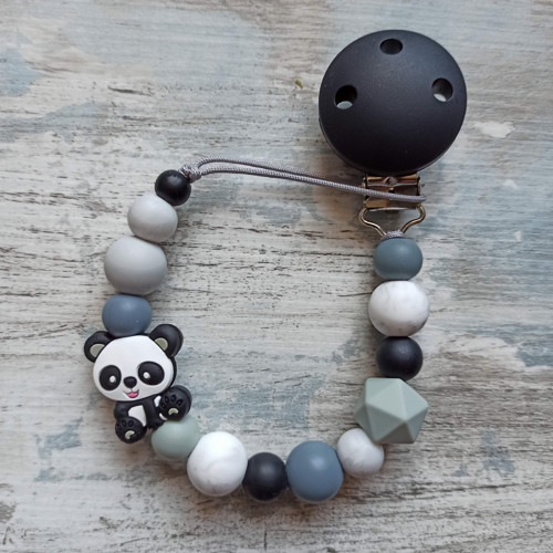 Klip na dudlík černá panda — foto 1