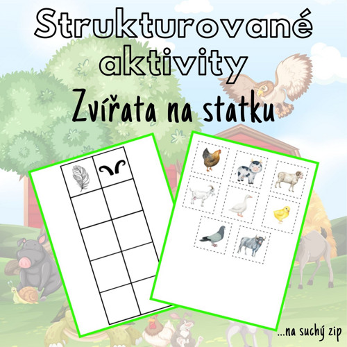 Zvířata na statku, strukturované aktivity