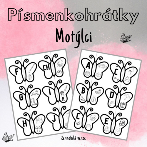 Písmenkohrátky s motýlky