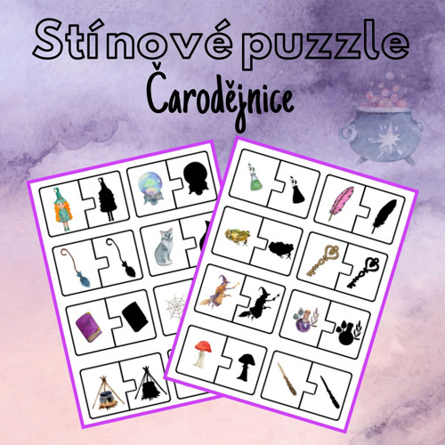 Čarodějnice, stínové puzzle